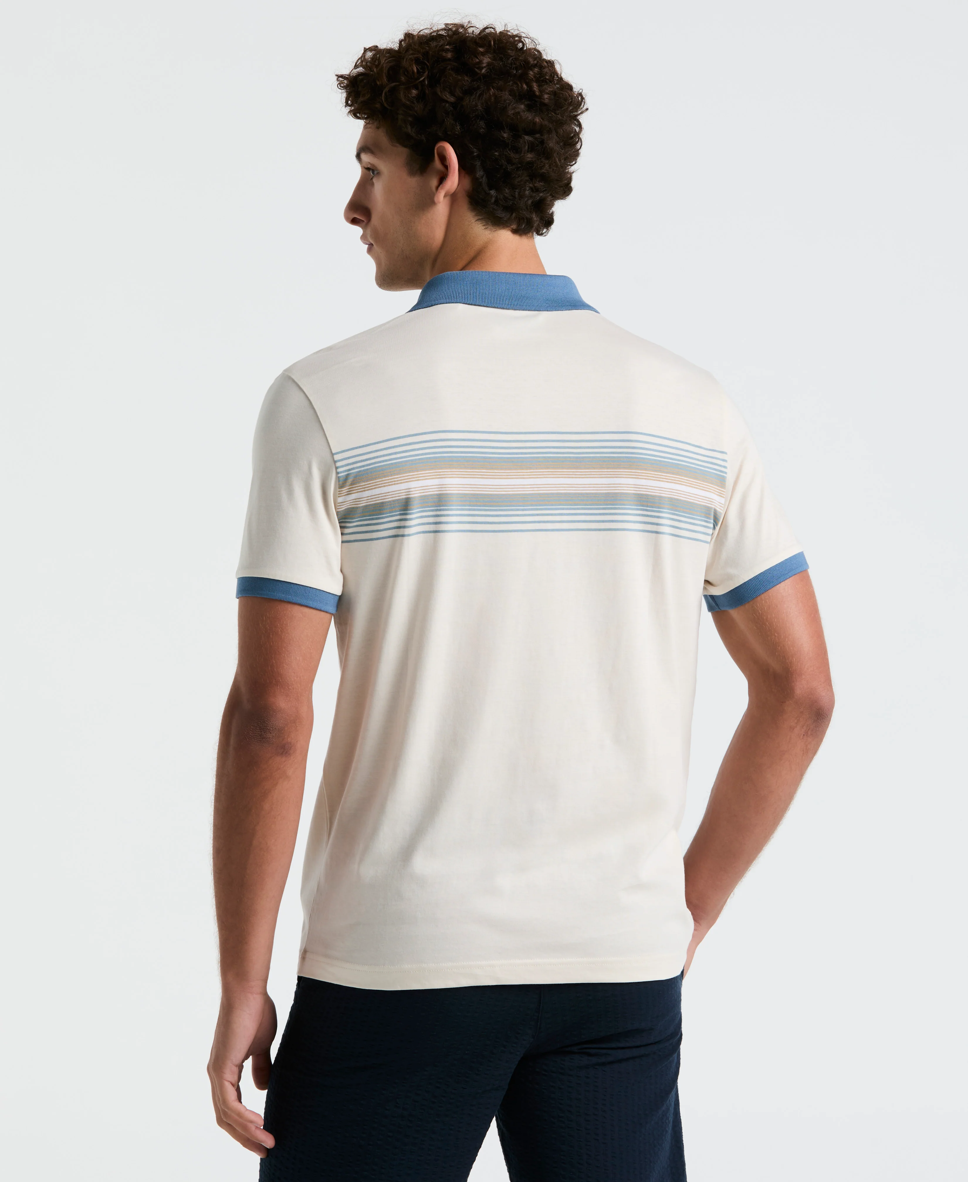 Chest Stripe Jersey Polo - Image 6