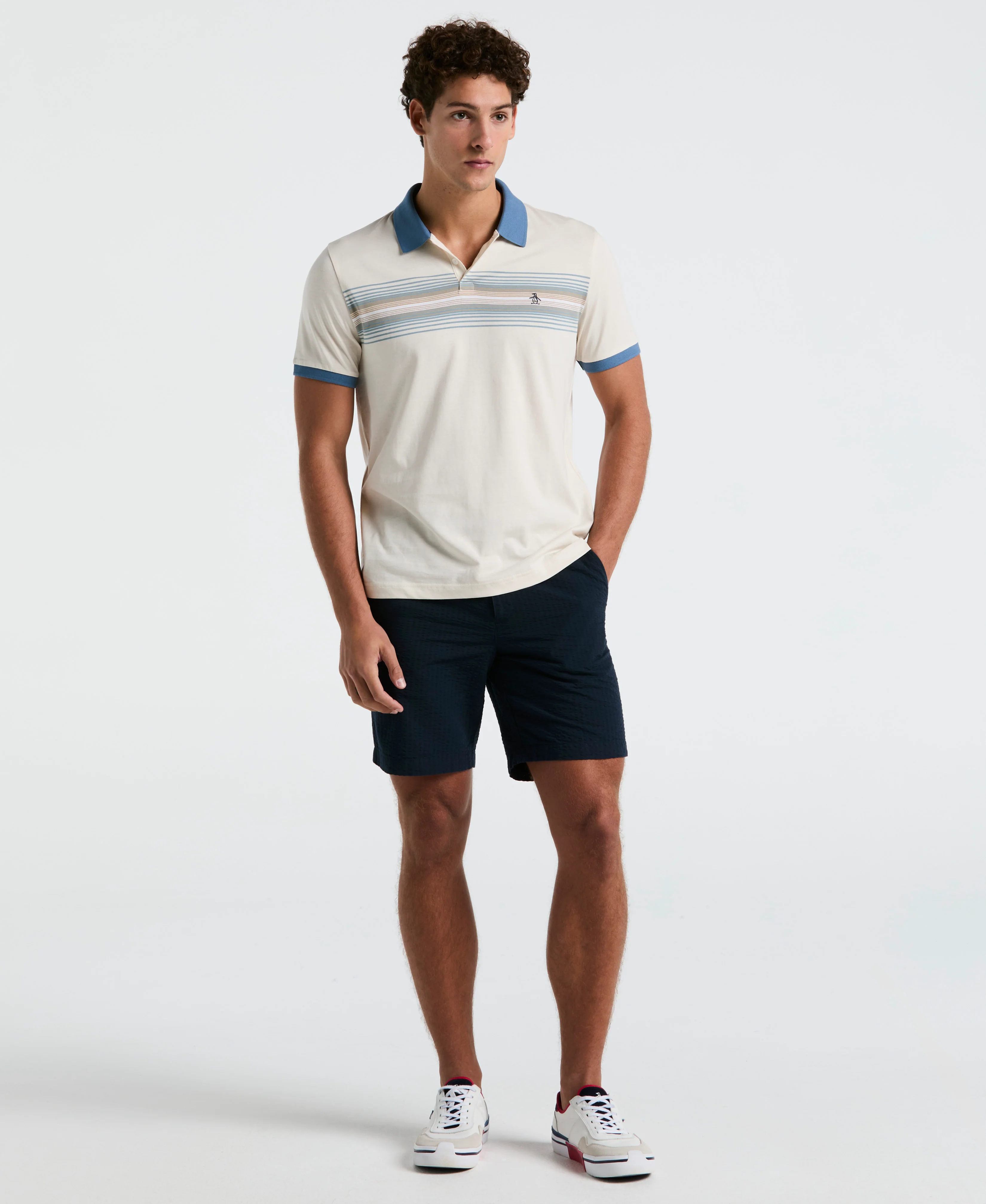 Chest Stripe Jersey Polo - Image 8